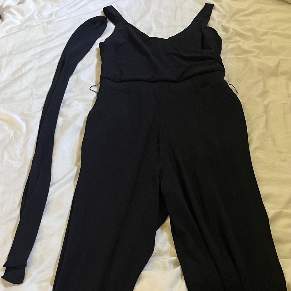 Modcloth Black Sleeveless Jumpsuit